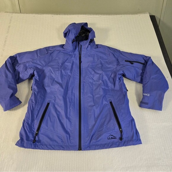 L.L. Bean Jackets & Blazers - LL Bean Jacket Women's Medium Reg Black PrimaLoft Hooded Jacket Purple 2 in 1